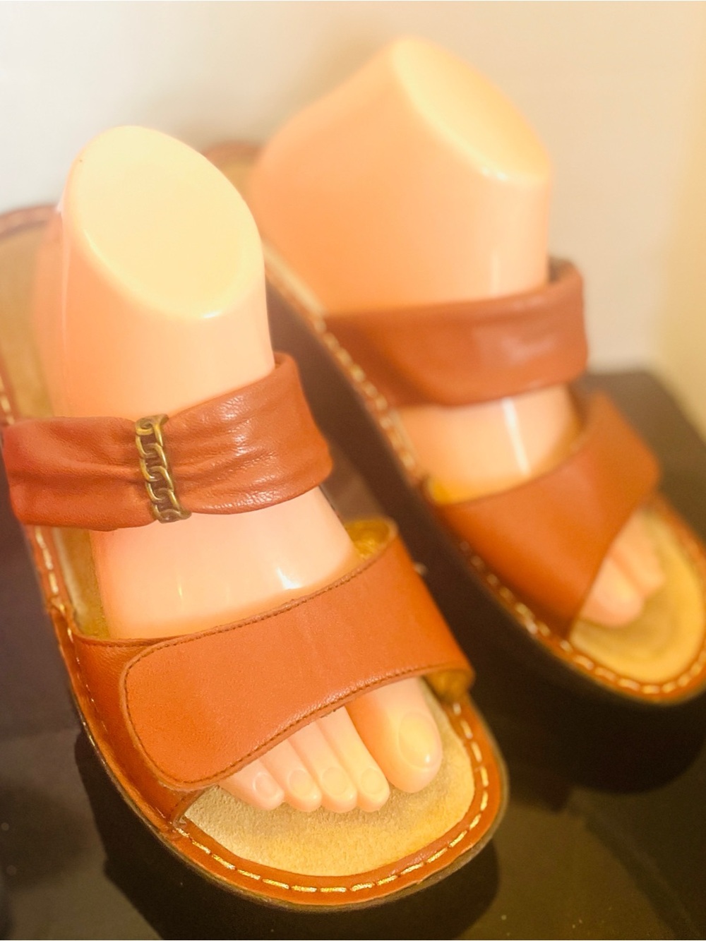 Alegria Women’s Kar-647 Reddish Orange Slip On Slide Sandal Size US 9.5-10 EU 40